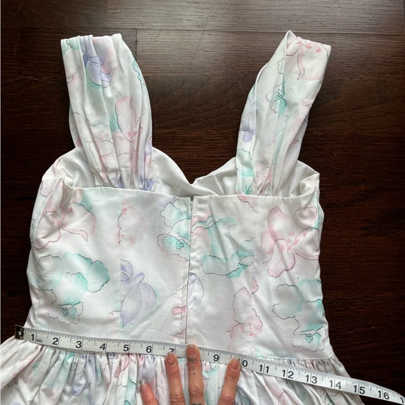 Vintage 80s Pastel Dress XS - Picture 6 of 8